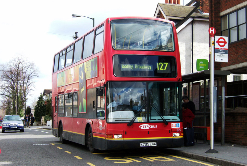 London Bus Routes | Route 127: Purley - Tooting Broadway | Route 127 ...