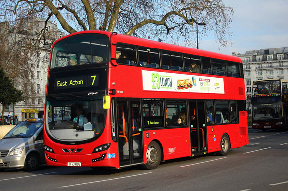 Route 7, Metroline, VW1469, BF63HDG, Marble Arch