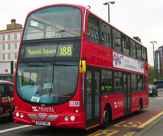 Route 188, Travel London, V57, BX55XNL, Waterloo
