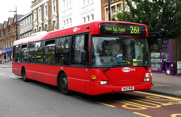 Route 261, Metrobus 523, YN53RXR, Bromley