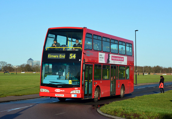 Route 54, Metrobus 888, PN09ENF, Blackheath