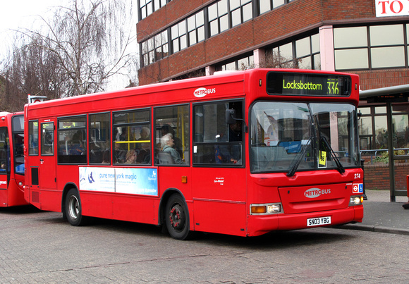 Route 336, Metrobus 274, SN03YBG, Bromley