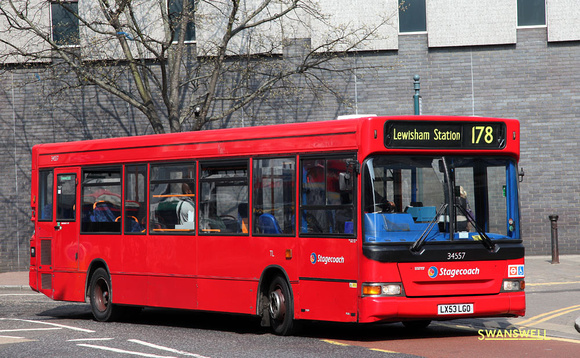 Route 178, Stagecoach London 34557, LX53LGO, Woolwich