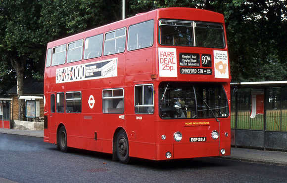 Route 97A, London Transport, DMS28, EGP28J, Walthamstow