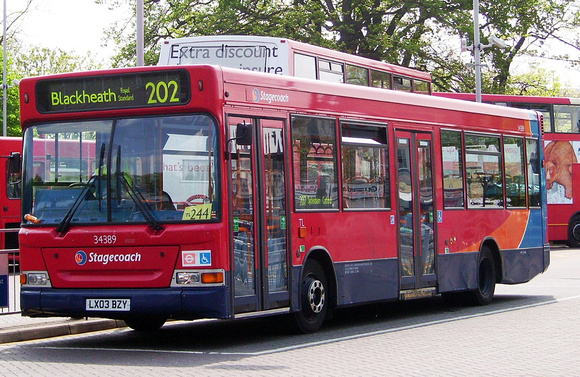 Route 202, Stagecoach London 34389, LX03BZY, Crystal Palace