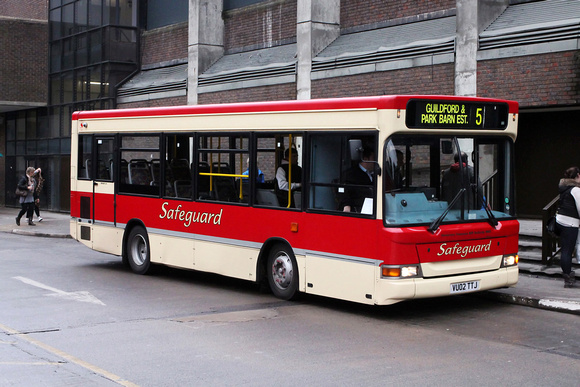Route 5, Safeguard Bus, VU02TTJ, Guildford