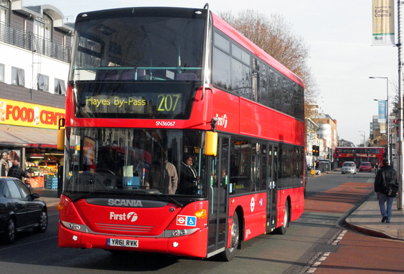Route 207, First London, SN36067, YR61RVK, West Ealing