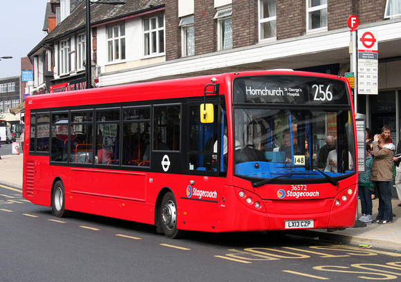 Route 256, Stagecoach London 36572, LX13CZP, Hornchurch