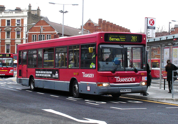 Route 283, Transdev, DPS4, V904KAG, Hammersmith
