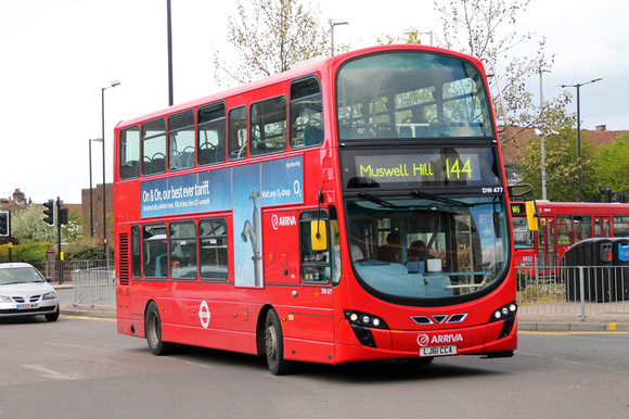 Route 144, Arriva London, DW477, LJ61CCA, Edmonton