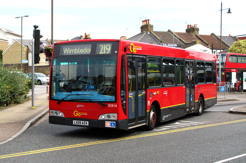 London Bus Routes | Route 219: Clapham Junction - Wimbledon | Route 219 ...