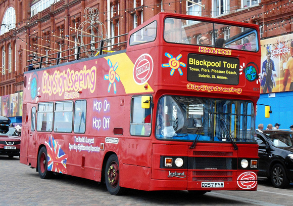 Route Tour, Blackpool Transport 857, D257FYM, Tower