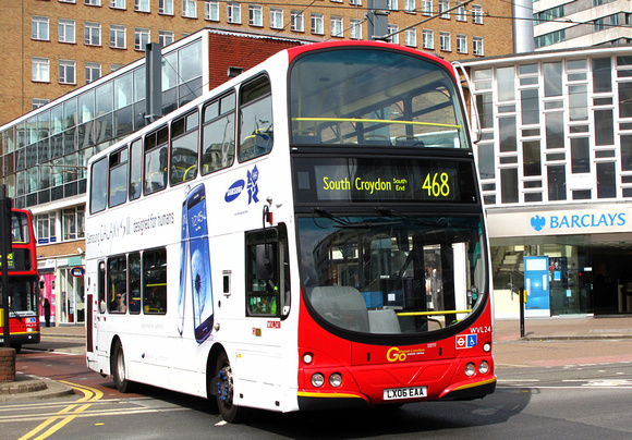 Route 468, Go Ahead London, WVL241, LX06EAA, Croydon