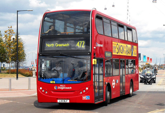Route 472, Stagecoach London 19825, LX11BLF, North Greenwich
