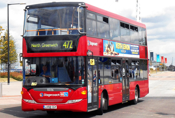 Route 472, Stagecoach London 15036, LX58CGY, North Greenwich