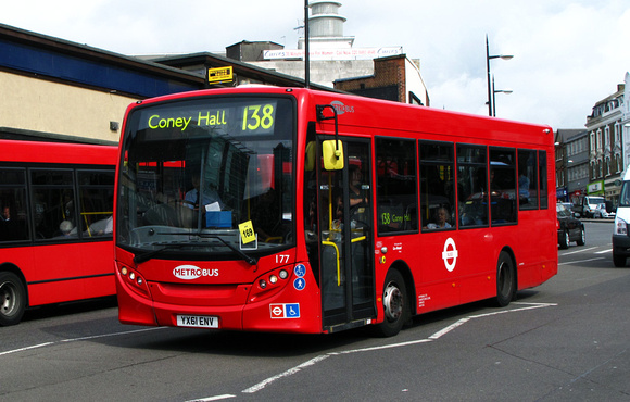 Route 138, Metrobus 177, YX61ENV, Bromley