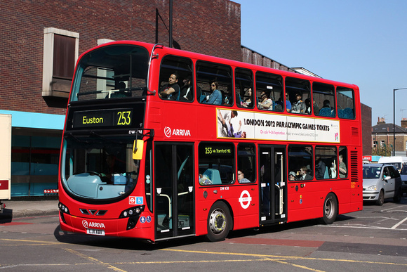 Route 253, Arriva London, DW438, LJ11ABV, Holloway