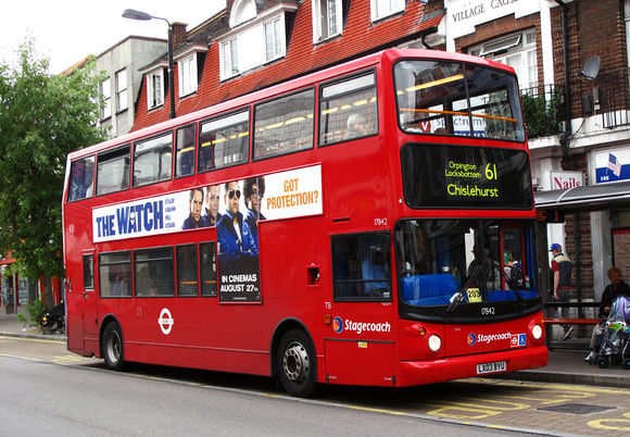 Route 61, Stagecoach London 17842, LX03BYU, Orpington