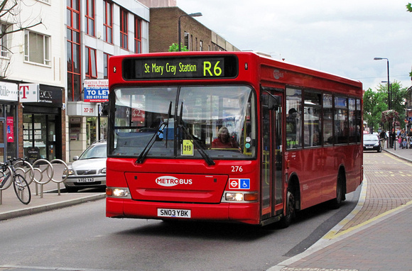 Route R6, Metrobus 276, SN03YBK, Orpington