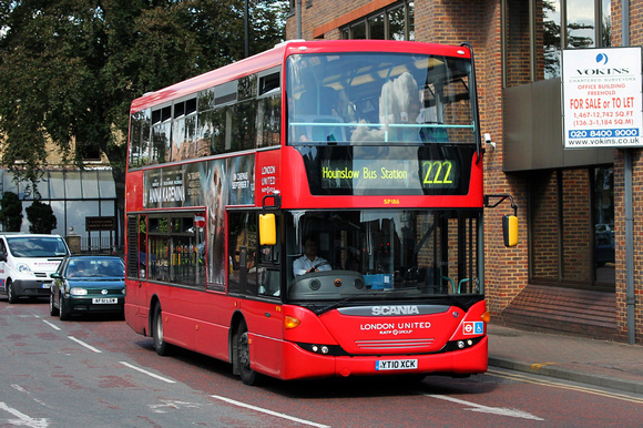 Route 222, London United RATP, SP186, YT10XCK, Hounslow