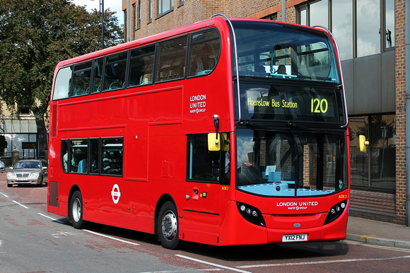 Route 120, London United RATP, ADE3, YX12FNJ, Hounslow