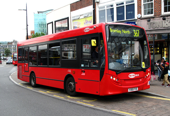 Route 367, Metrobus 162, YX60FVE, Bromley South