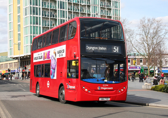 Route 51, Stagecoach London 12294, SN14TXO, Woolwich