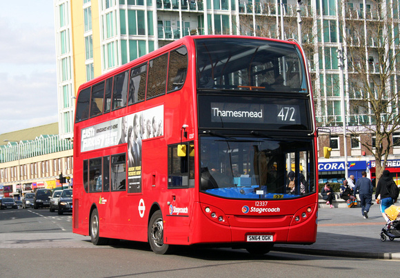 Route 472, Stagecoach London 12337, SN64OGK, Woolwich