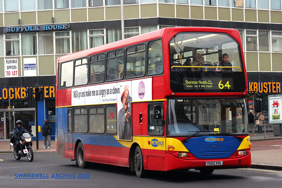 Route 64, Metrobus 452, YU52XVL, Croydon