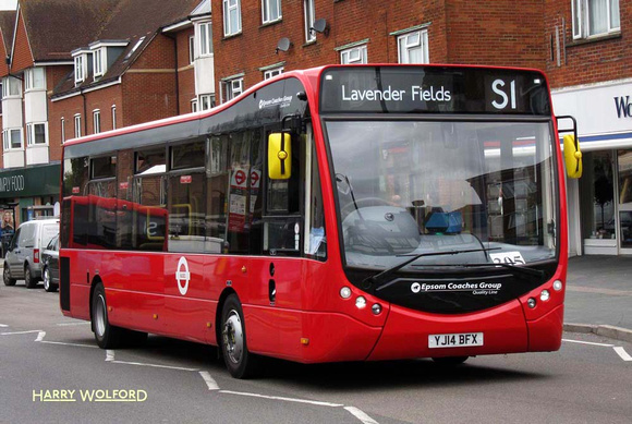 Route S1, Quality Line, OM12, YJ14BFX, Banstead