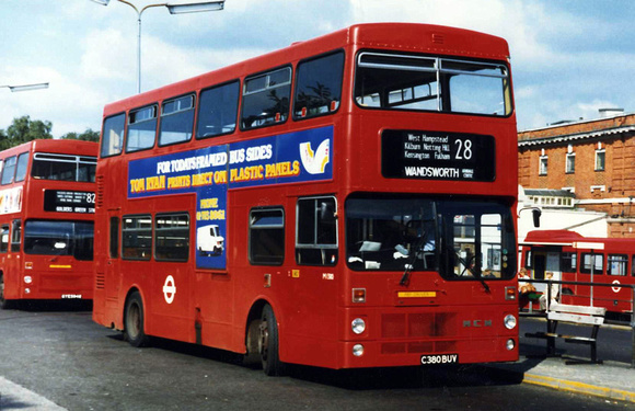 Route 28, London Transport, M1380, C380BUV, Golders Green