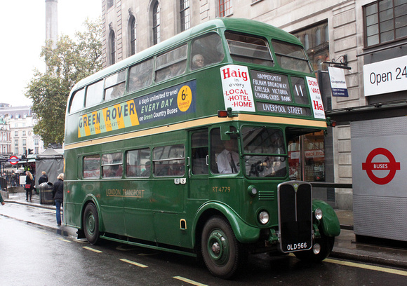 Route 11, London Transport, RT4779, OLD566, Charing Cross