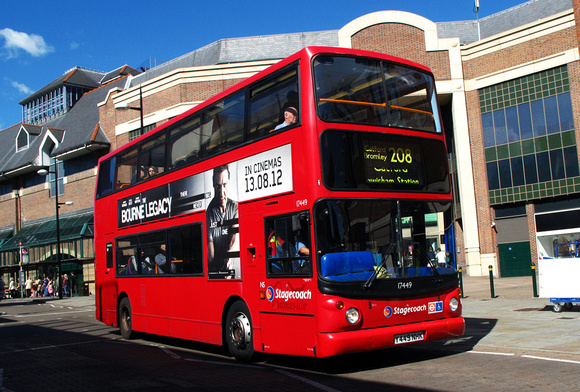 Route 208, Stagecoach London 17449, Y449NHK, Bromley