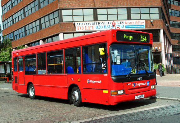 Route 354, Stagecoach London 34370, LV52HGG, Bromley