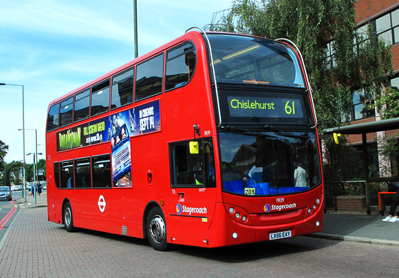 Route 61, Stagecoach London 19139, LX56EAY, Bromley