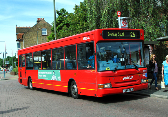 Route 126, Arriva Kent Thameside 3298, Y298TKJ, Bromley