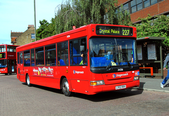 Route 227, Stagecoach London 34356, LV52HKH, Bromley