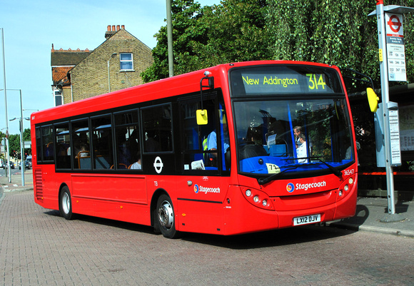 Route 314, Stagecoach London 36547, LX12DJV, Bromley