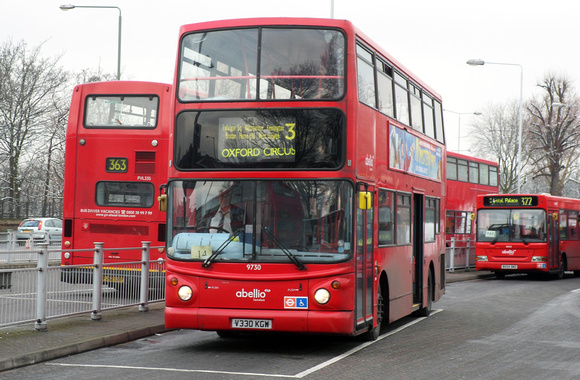 Route 3, Abellio London 9730, V330KGW, Crystal Palace