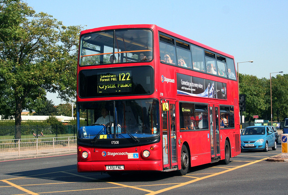 Route 122, Stagecoach London 17508, LX51FNL, Eltham Road