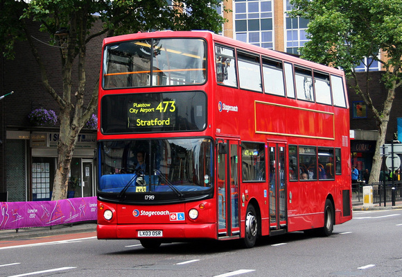 Route 473, Stagecoach London 17919, LX03OSR, Stratford