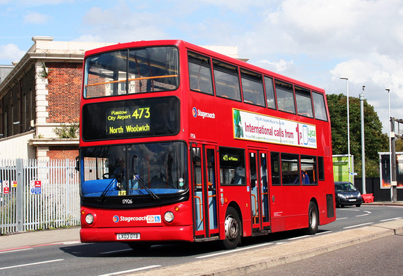 Route 473, Stagecoach London 17926, LX03OTB, North Woolwich