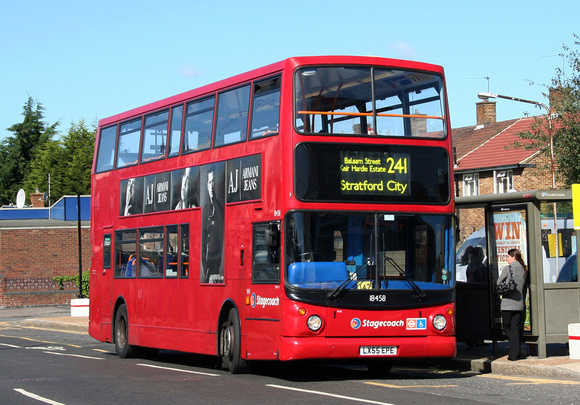 Route 241, Stagecoach London 18458, LX55EPE, Custom House