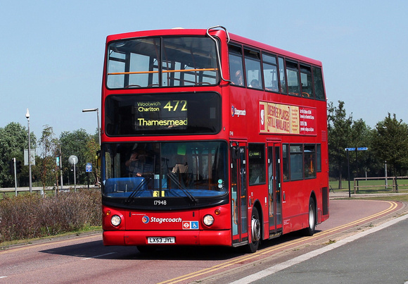 Route 472, Stagecoach London 17948, LX53JYL, North Greenwich