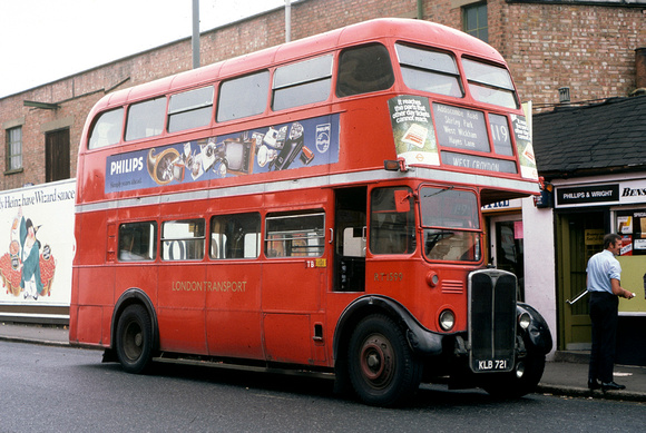 Route 119, London Transport, RT1599, KLB721, Bromley North