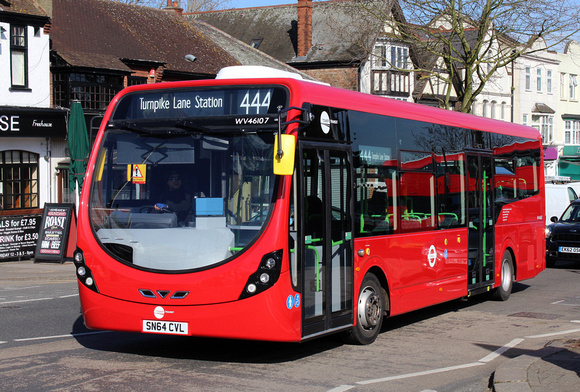 Route 444, Tower Transit, WV46107, SN64CVL, Chingford Station