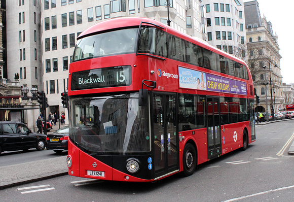 Route 15, Stagecoach London, LT241, LTZ1241, Charing Cross