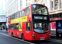 Route 13, London Sovereign RATP, VH13, BT12YWL, The Strand