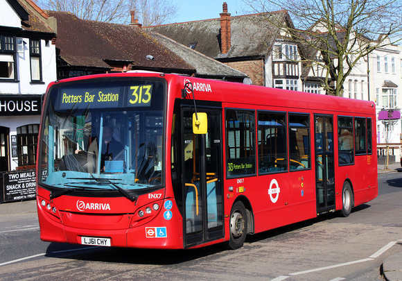 Route 313, Arriva London, ENX7, LJ61CHY, Chingford