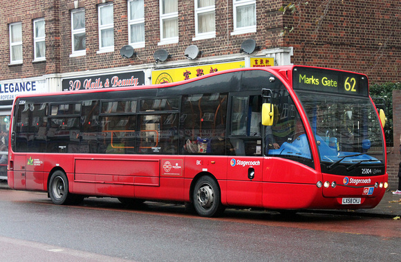 Route 62, Stagecoach London 25304, LX58CHJ, Barking